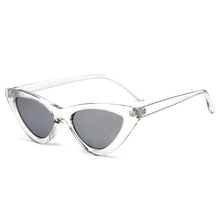 Load image into Gallery viewer, COOYOUNG Cute Sexy Retro Cat Eye Sunglasses Women Small Black White Triangle Vintage Cheap Ladies Sun Glasses Red Female UV400

